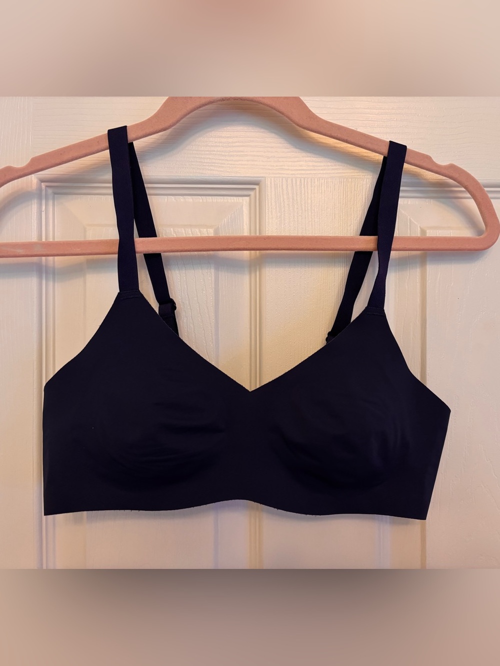 Navy Wireless Knix Bra